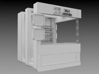 Booth Exhibition Stand a529b 3D model