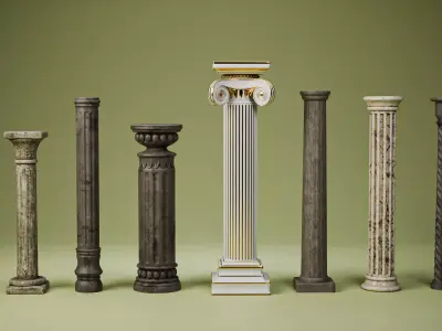  Architectural Column Collection 3D model