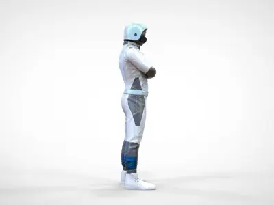 N5 Race Driver with NHRA Racing Helmet 3D print model