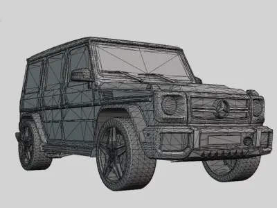 Mercedes-Benz G-Class W463 G65 Triangle Low-poly 3D model