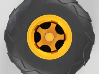 Monster wheel 2  3D model