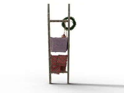 Christmas Ladder  Low-poly 3D model