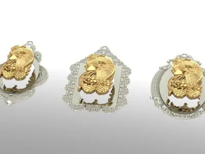 3 design of Lady Fortuna on suisse pamp 3D print model