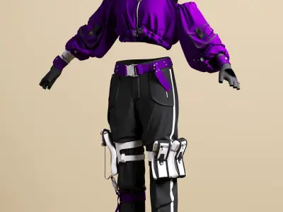 Girls sports model 3D model