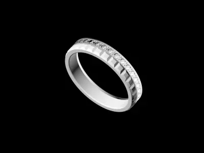 BOUCHERON - QUATRE DOUBLE - RING - CLOU DE PARIS EDITION 3D print model