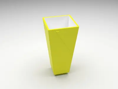 Yellow Vase 3D model