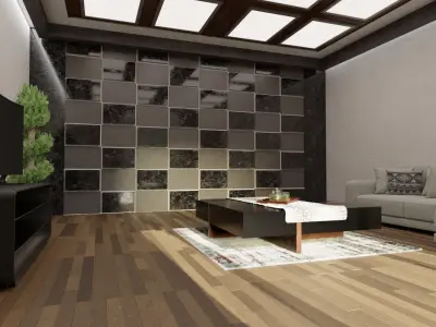 House-furniture-interior design 3D model
