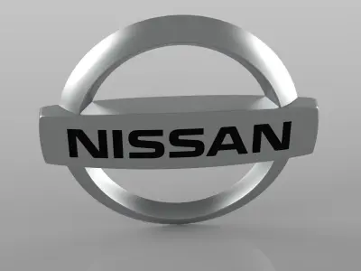Nissan logo 3D model