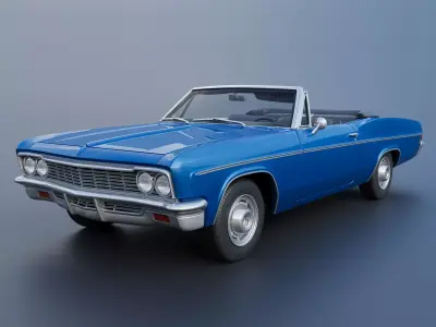 Chevrolet Impala Convertible 1966 3D print model
