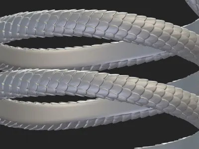 Snake Bracelet 3D print model