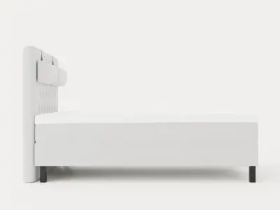 Lucky Continental Bed 140x200skum Low-poly 3D model
