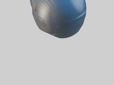 Cartoon Sports Helmet model 3D model