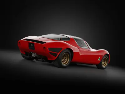 1967 Alfa Romeo Tipo 33 Stradale 3D model