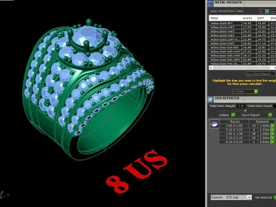 Luxury Men Rings Designs 4MR086 3D print model
