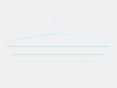 GARDSMASTARE skirt and trouser hangers Low-poly 3D model