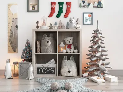 Furniture sets for children rooms 3D Model Collection