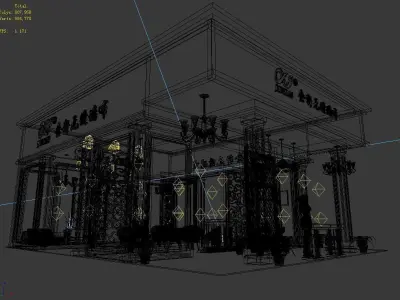 Booth - Area - 12X9-3DMAX2009-01 3D model