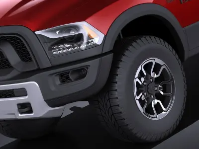Dodge Ram 1500 Rebel 2015 VRAY 3D model