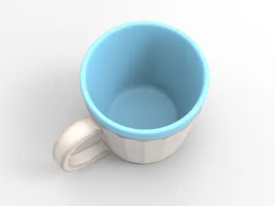Shine Cup Low-poly 3D model