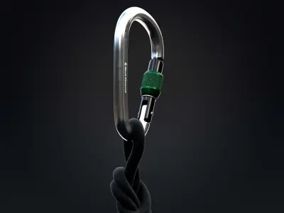 Climbing Carabiner 3D model