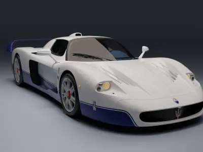 Maserati MC12 Low-poly 3D model