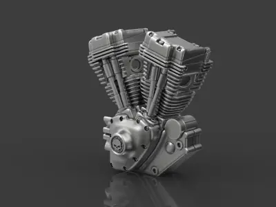Harley motorcycle engine 3d model for 3d printing 3D print model 3D print model