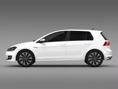 VW Golf BlueMotion Concept Typ 5G 2012 3D model