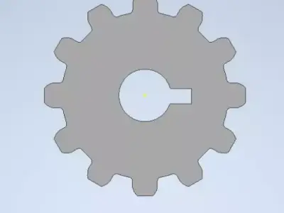 3d spur gear 3D model