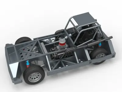 New Zealand Superstock car Base Version 3 Scale 1 to 25 3D print model