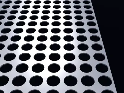 Perforated panel with 50 percent opening 25O57 3D model