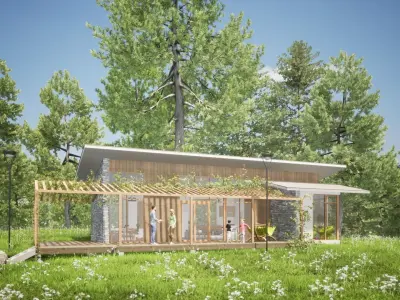 047Modernhouse1f76m2 3D model