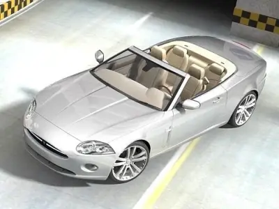 Jaguar xk 2007 cabrio 3D model
