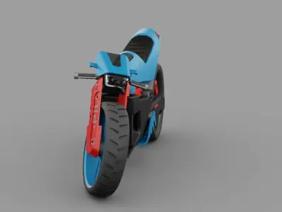 ELECTRIC BIKE  RIGGED 3D model