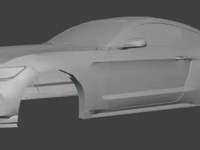  3D Printable Shell RC Car - 350R Muscle Car 3D print model