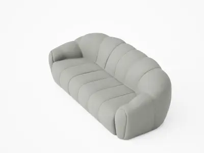 Modern Luxury Sofa 3D Model  High-Quality Low-poly 3D model