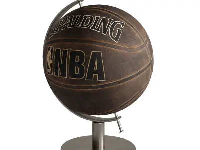 basketball ball glob 3D model