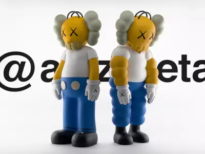 Kaws Homer Simpson x Homer Simpson What Party for Print 3D print model