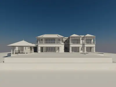 Luxury Home bahama style 3D model
