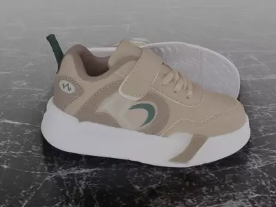 Free Kids Sneaker 3D Model Free low-poly 3D model