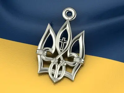 Ukrainian Trident 3D print model 3