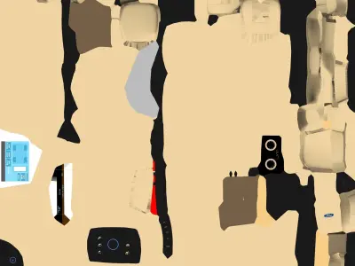 Mecha Robot Low-poly 3D model