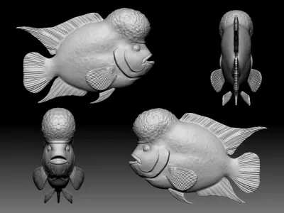 Sea fish 3D print model