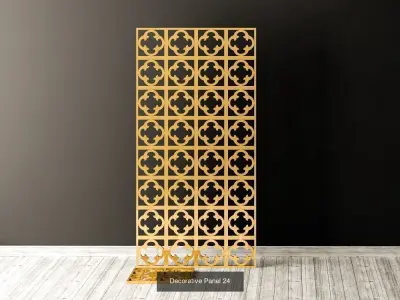 Decorative Panels Pack 6 3D Model Collection