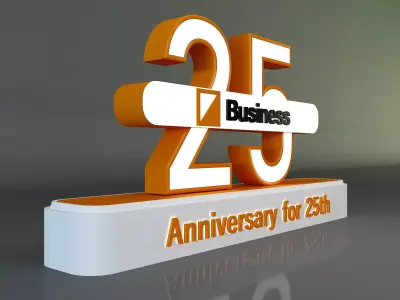  25 years anniversary 3d model a661a 3D model