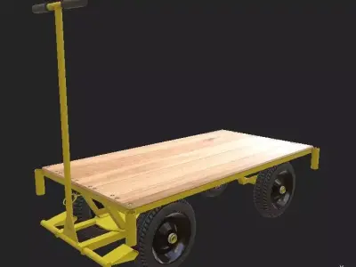 Carrinho de Transporte industrial Free 3D model