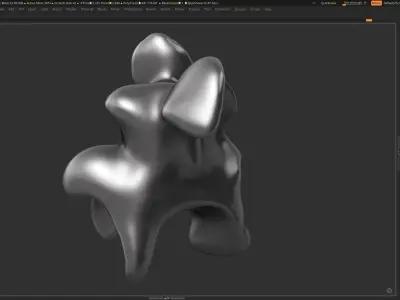 Modern Abstract Decorative sculpture 3d print model 3D print model shop