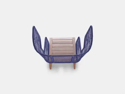 VINGSON Wing chair in-outdoor 3D model