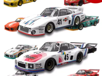 Pack Porsche 935 car HQ interior