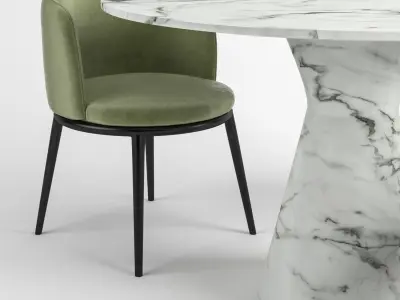 Eichholtz Dining table Turner and Filmore 3D model