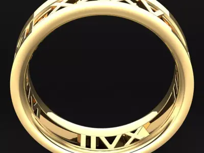 Luxury Men Rings Designs 5MR055 3D print model